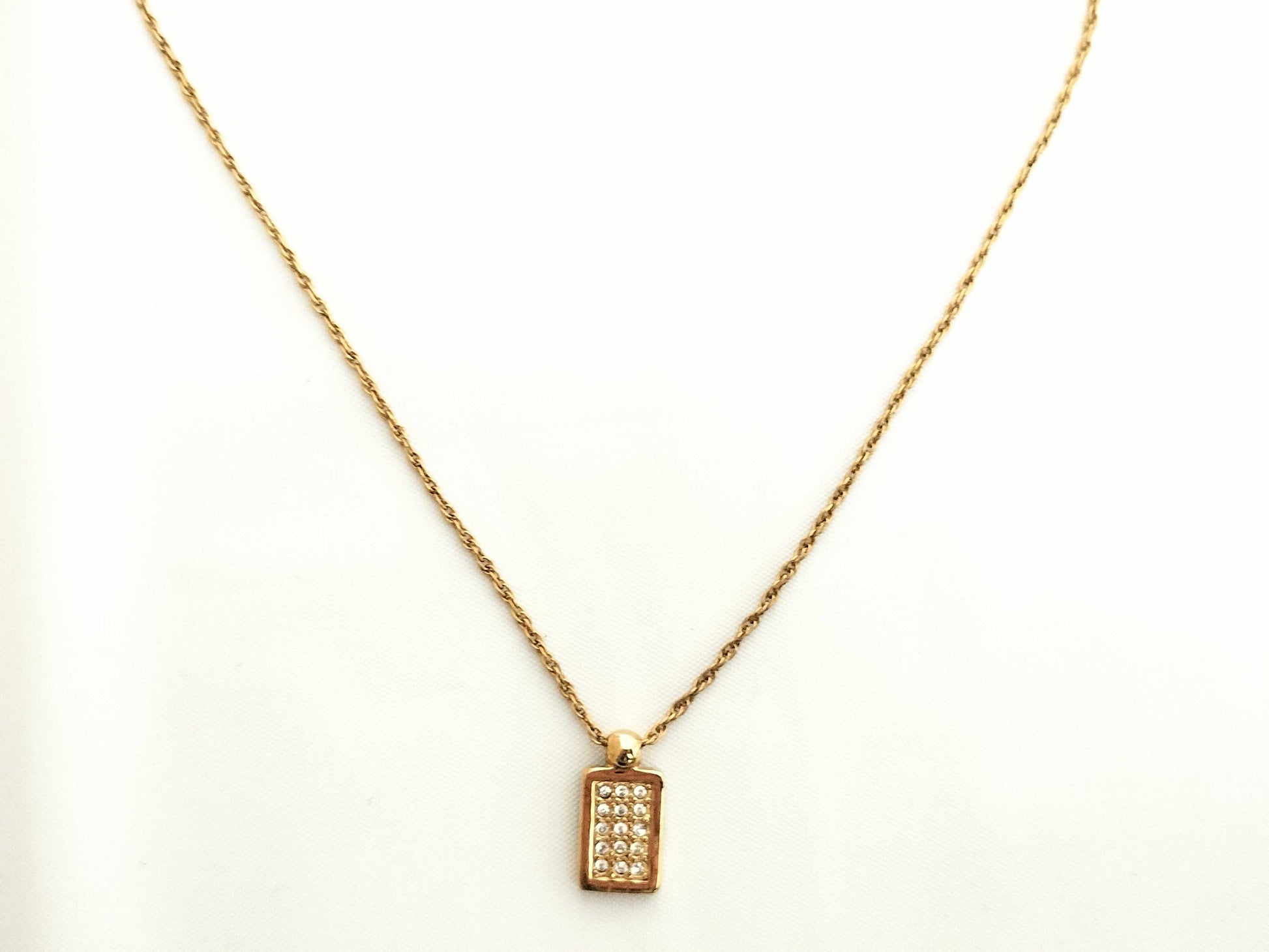 Dior Trotter Reversible Rhinestone Necklace