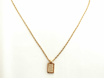 Dior Trotter Reversible Rhinestone Necklace