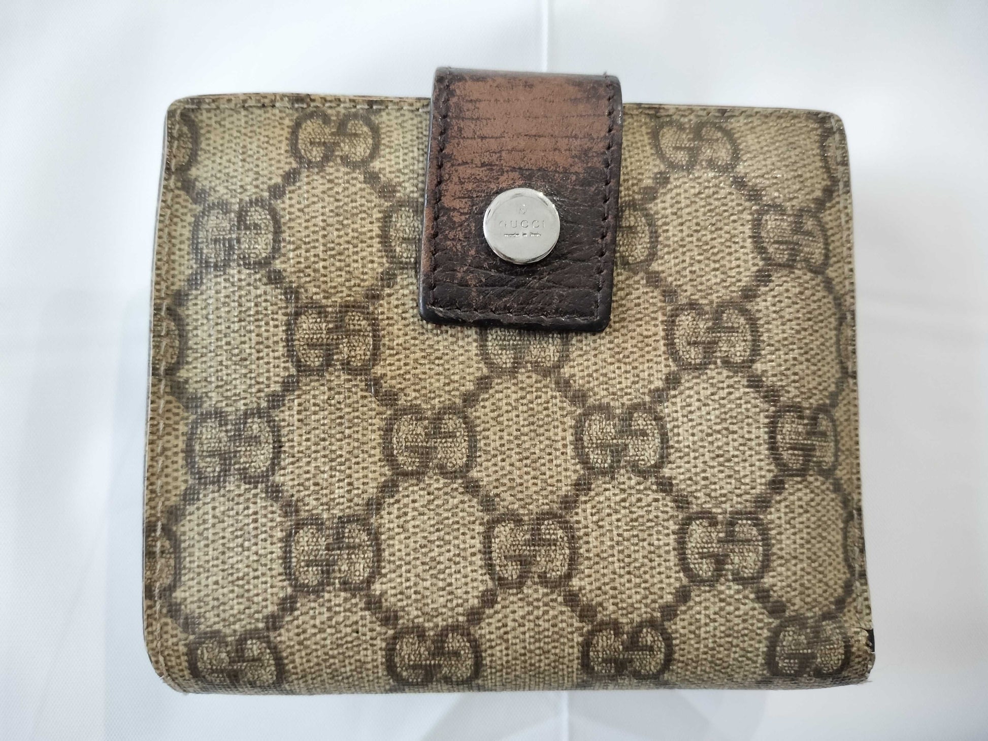 GUCCI GG Supreme Gucci Folding Wallet GG 115052 2888 Wallet