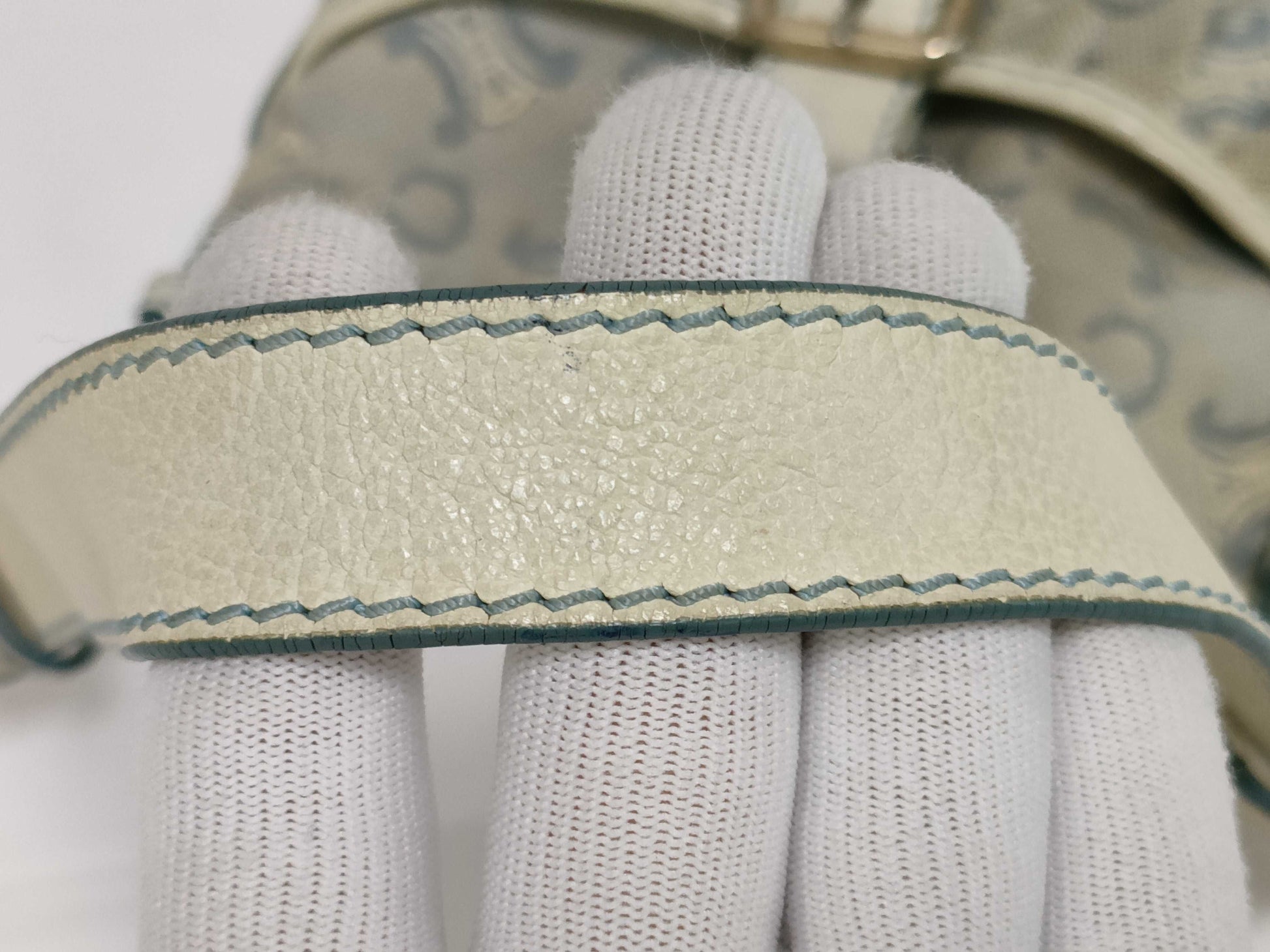 CELINE C Macadam Canvas Shoulder Bag