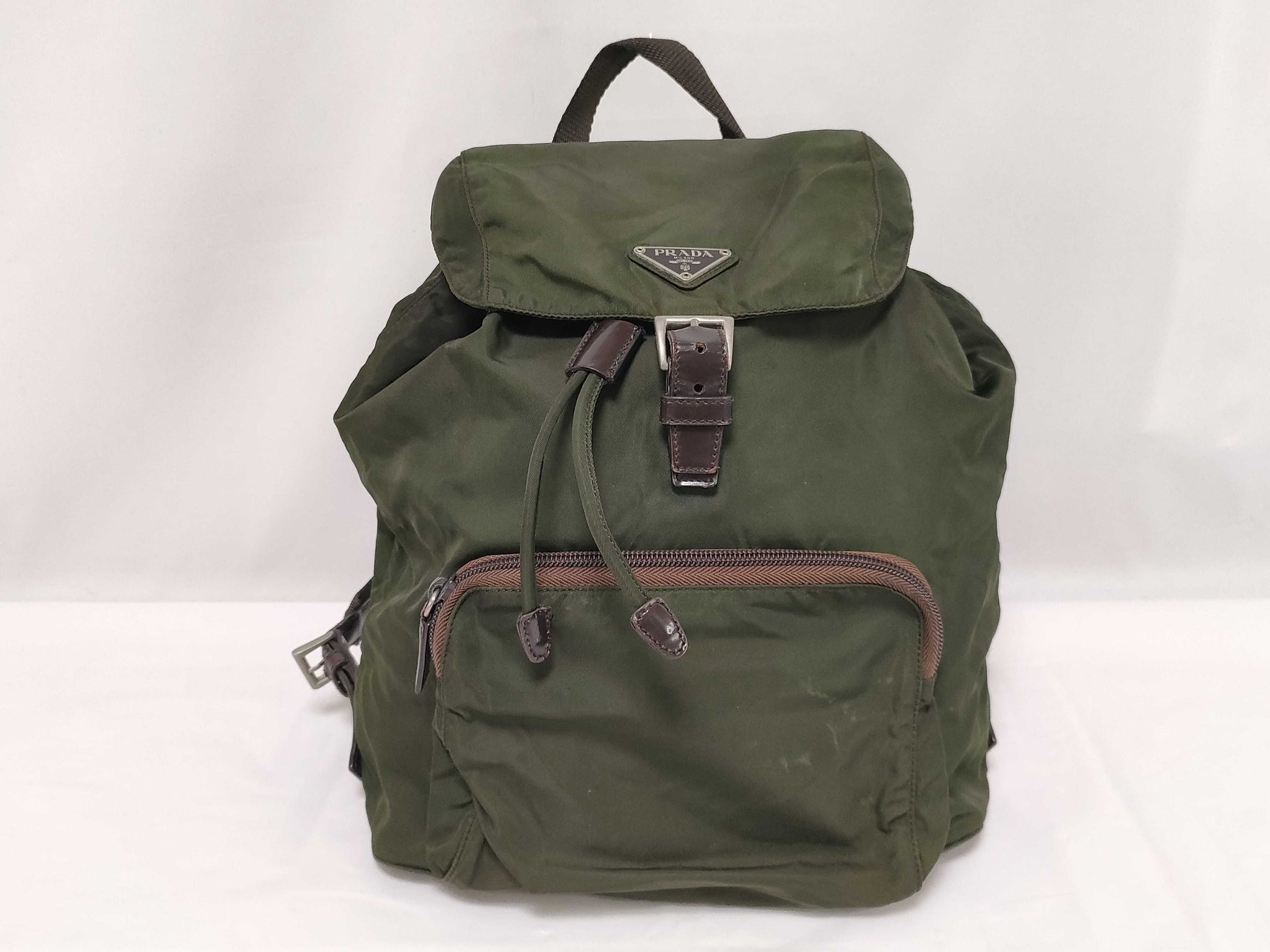 PRADA Nylon Prada Nylon Backpack Green White Tag Size 58 Backpack