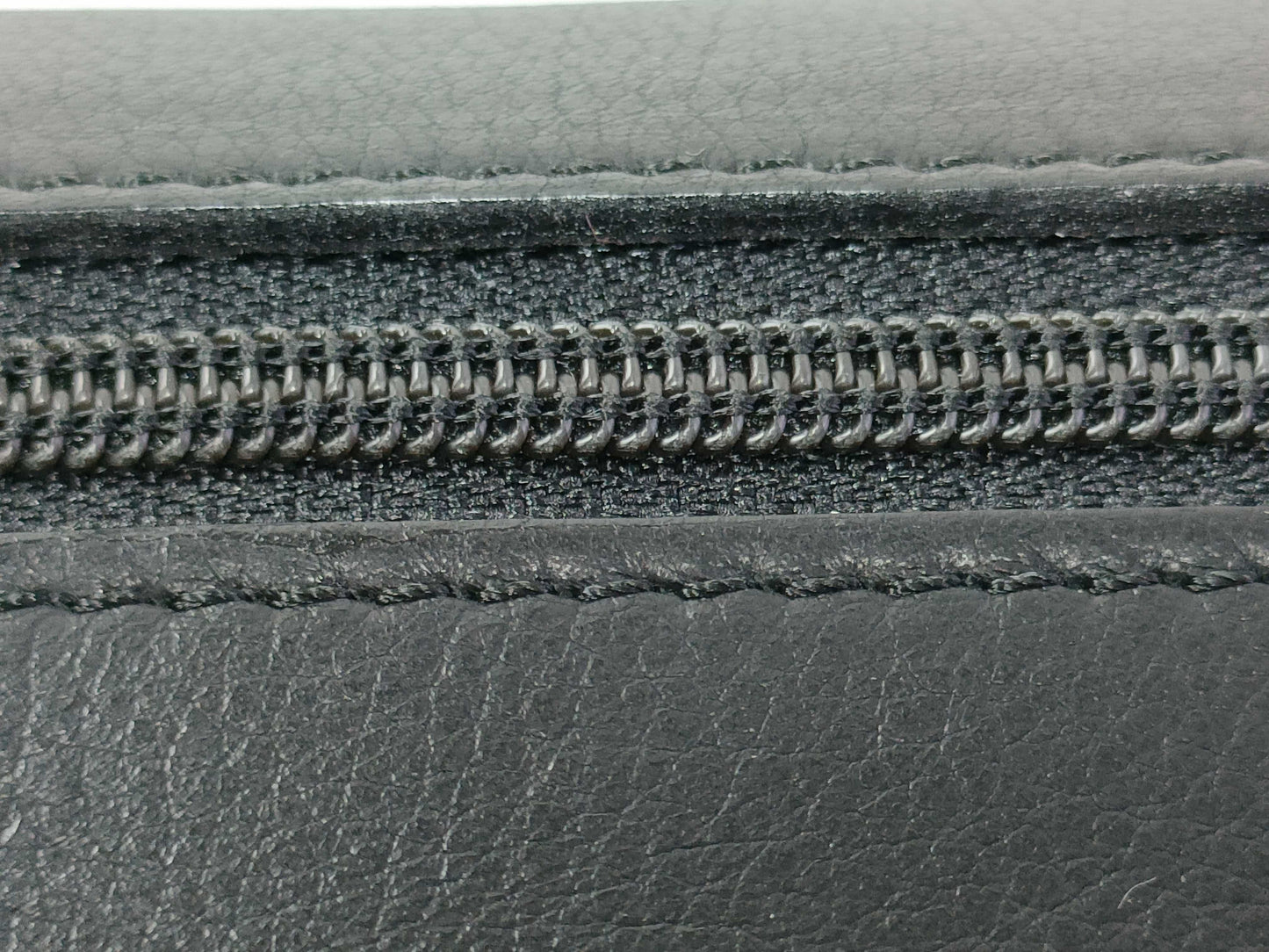 Dior Christian Dior Leather Bifold Long Wallet Black