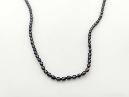 TASAKI Semi-Round Pearl Necklace, Diameter 3.3-3.7mm, 18K Gold, 15.0g 