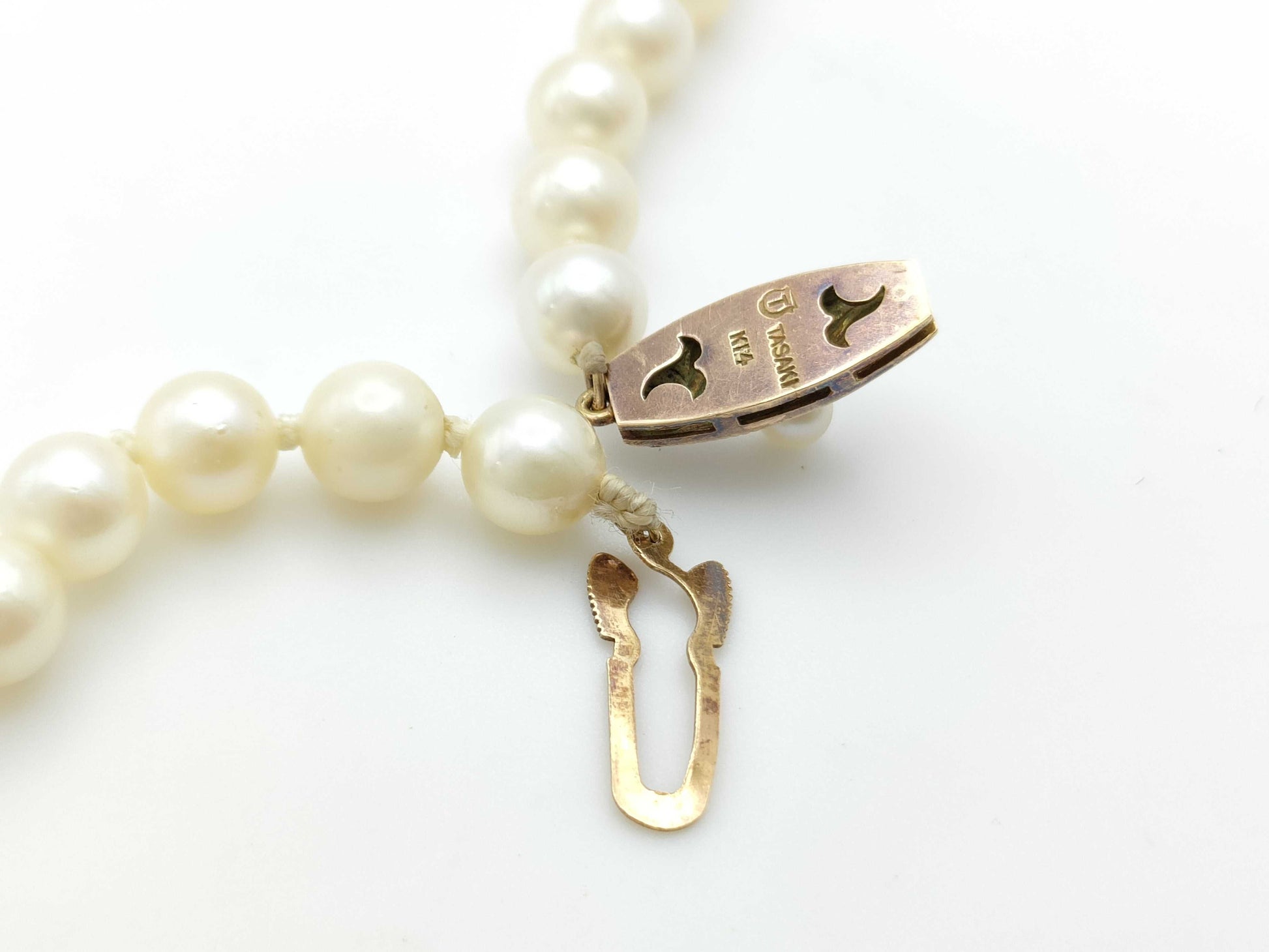 TASAKI Pearl Necklace, approx. 6.0-6.3mm diameter, 14K gold, 20.9g 