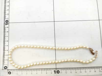 TASAKI Pearl Necklace, approx. 6.0-6.3mm diameter, 14K gold, 20.9g 