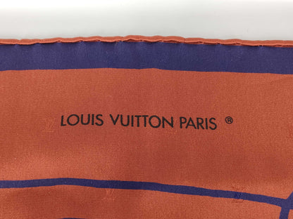 LOUIS VUITTON LV Lavaliere Chemin Fusan by André Putman Scarf, Model Number Unknown