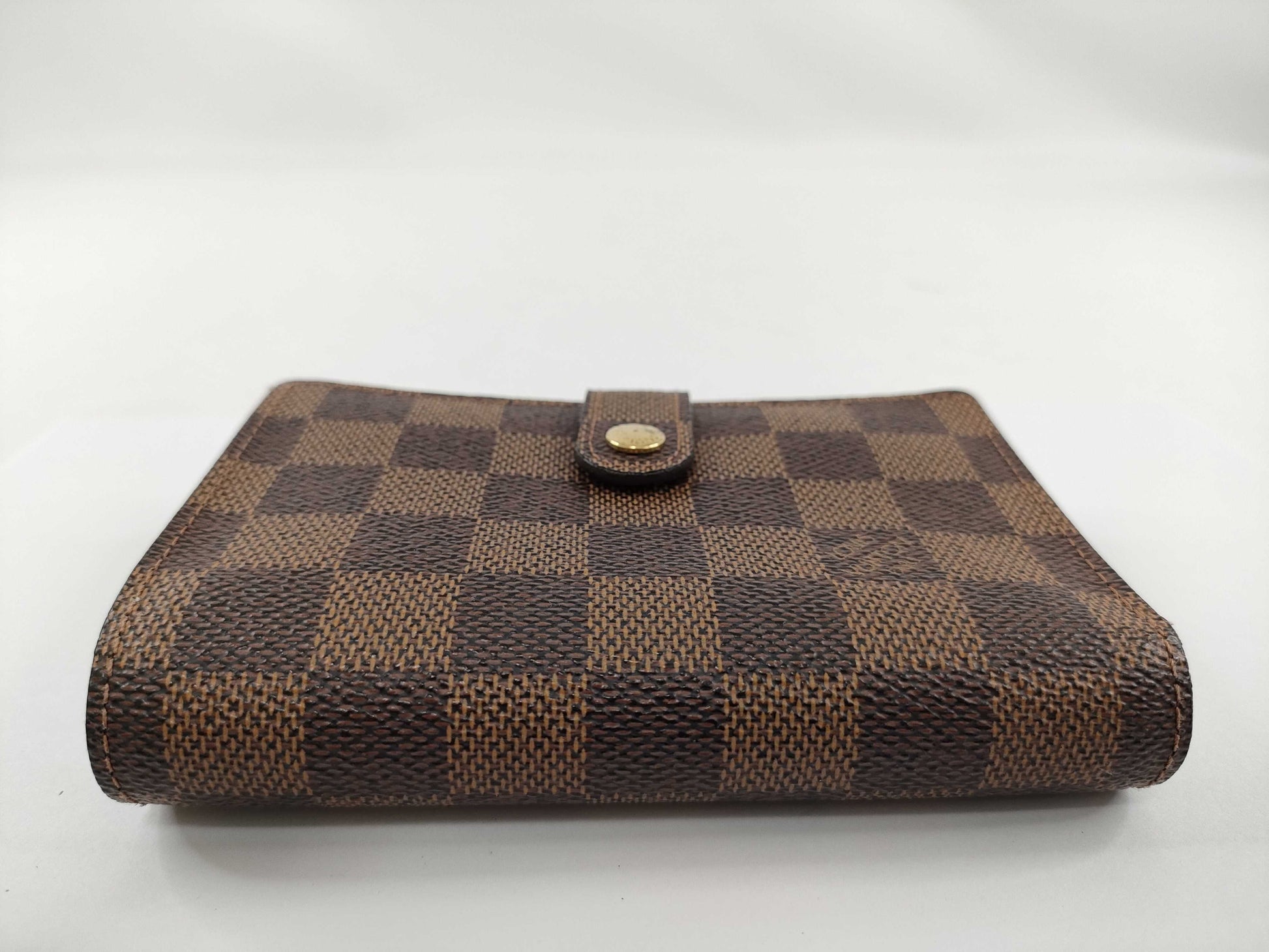 LOUIS VUITTON Damier LV Damier Porte Monnaie Bi-fold Viennois N61664 MI0064 Wallet