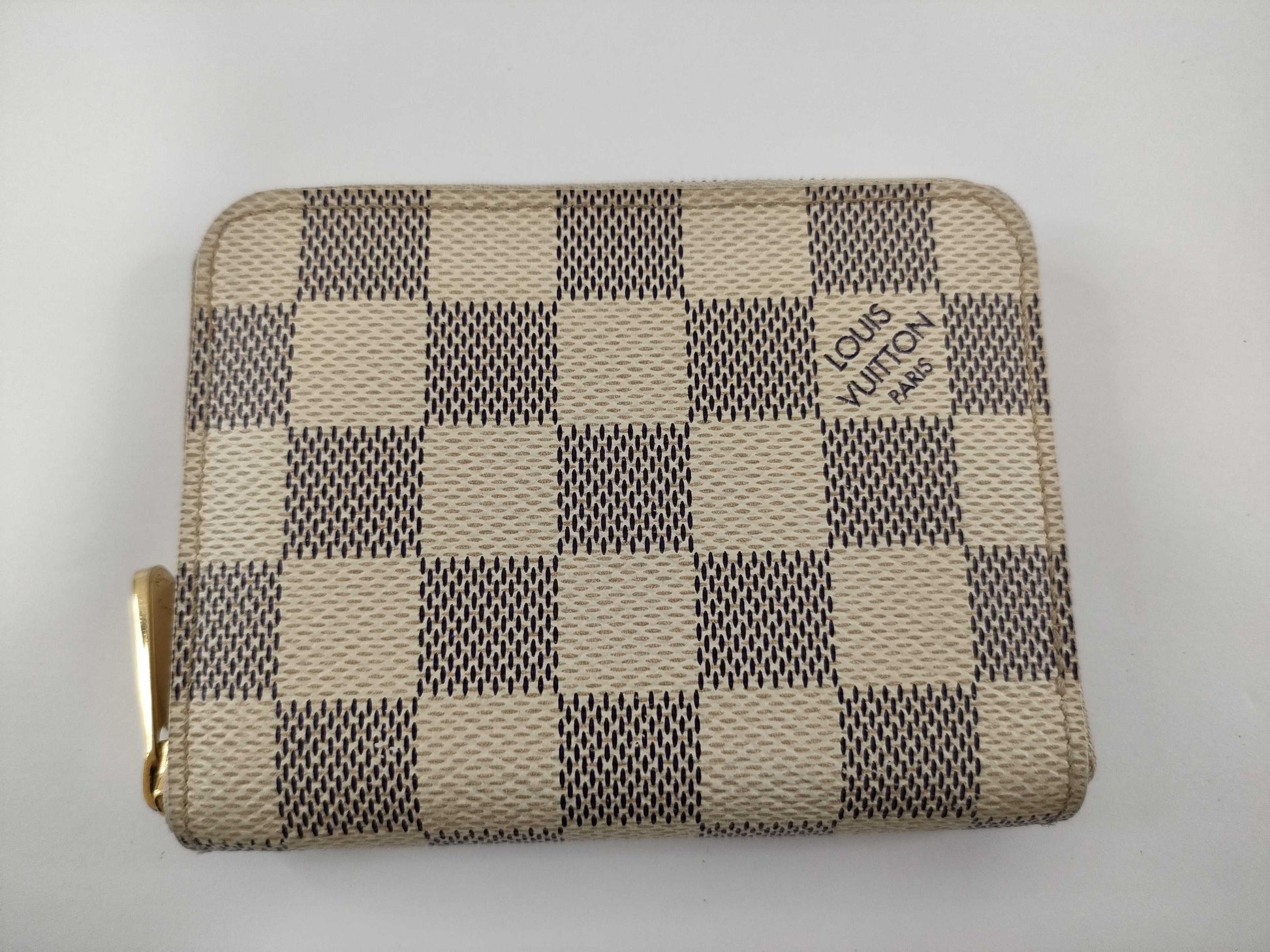 LOUIS VUITTON Damier Azur Zippy Coin Purse N63069 TS3141 Wallet