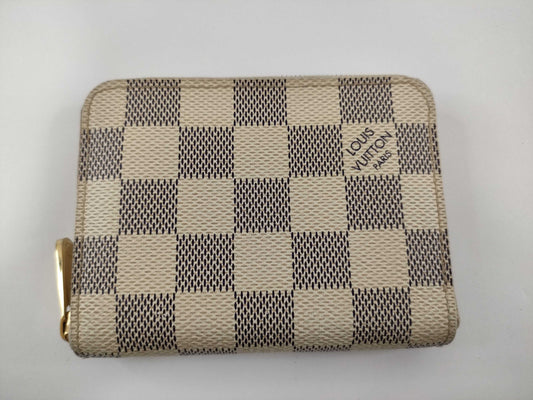 LOUIS VUITTON Damier Azur Zippy Coin Purse N63069 TS3141 Wallet