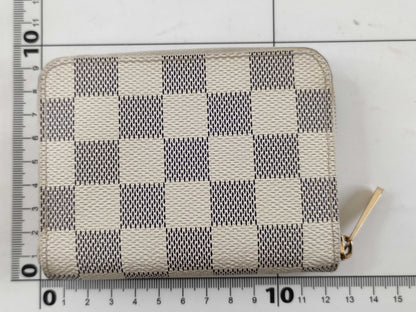 LOUIS VUITTON Damier Azur Zippy Coin Purse N63069 TS3141 Wallet