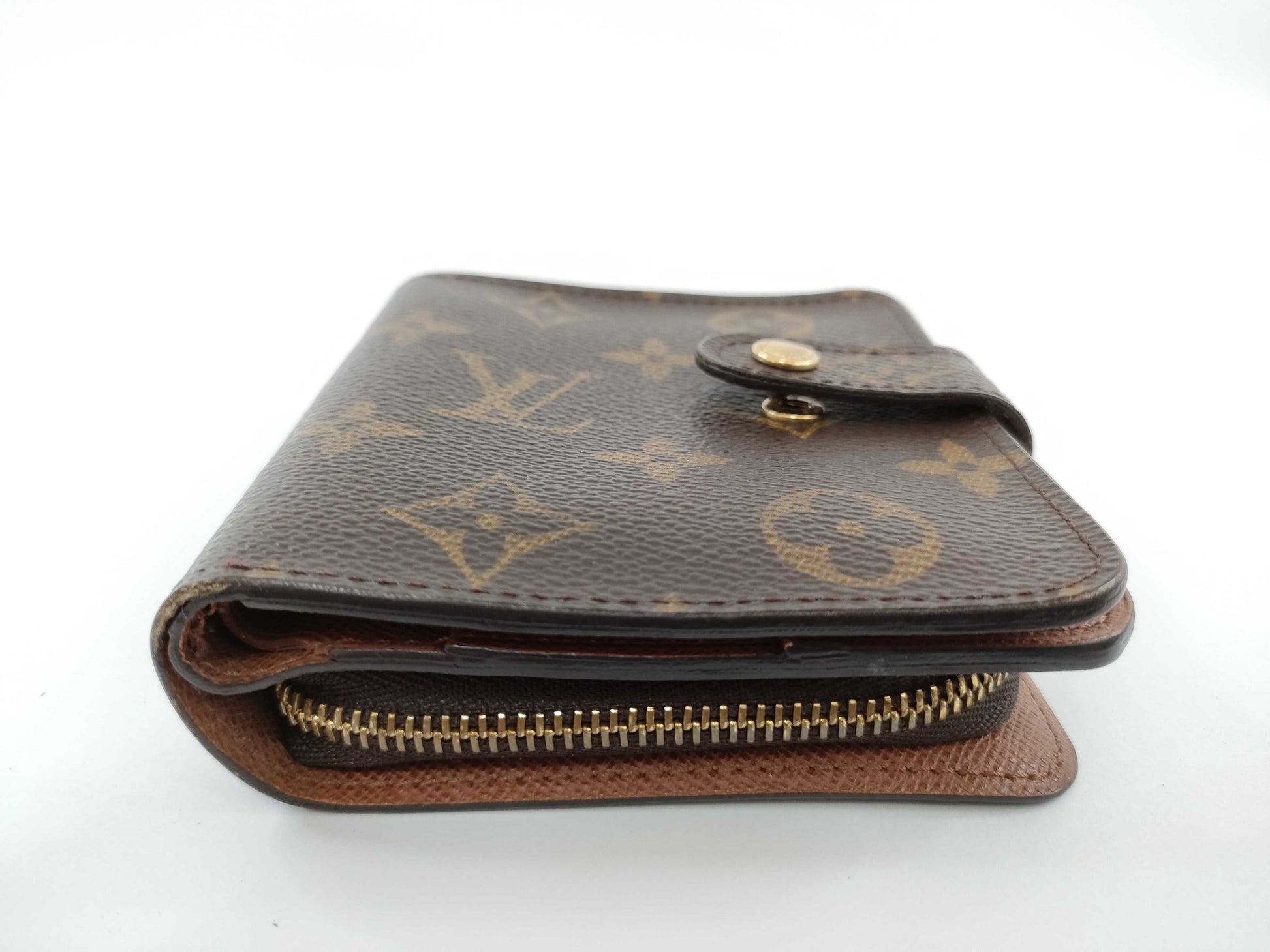 LOUIS VUITTON Monogram LV Monogram Compact Zip Wallet M61667 MI1919
