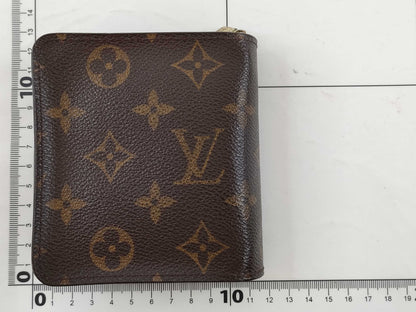 LOUIS VUITTON Monogram LV Monogram Compact Zip Wallet M61667 MI1919