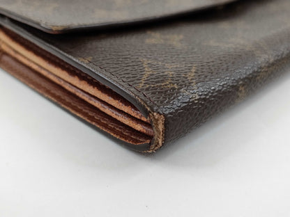 LOUIS VUITTON Monogram LV Monogram Porte Monnaie Credit Wallet M61725 MB0092