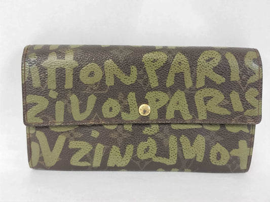 LOUIS VUITTON Monogram LOUIS VUITTON Monogram Graffiti Monogram Pochette Porte Monnaie Credit Wallet