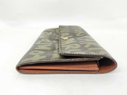 LOUIS VUITTON Monogram LOUIS VUITTON Monogram Graffiti Monogram Pochette Porte Monnaie Credit Wallet