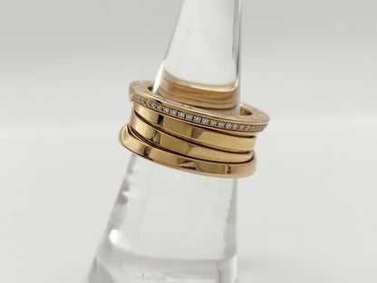 BVLGARI B.zero1 #55 Diamond PG Au750 12.4g Ring 