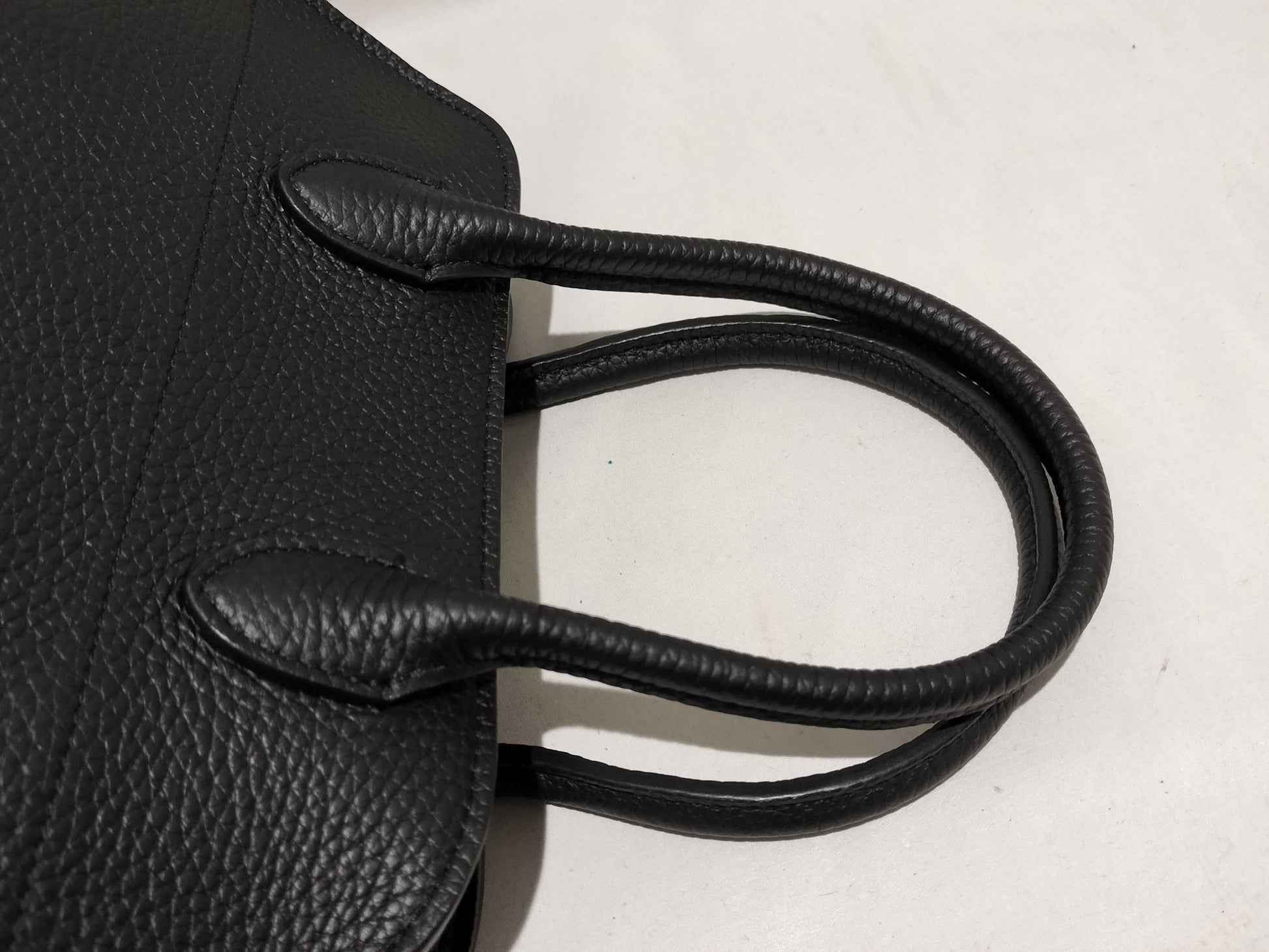 The Row Soft Margaux 10 Leather 2-Way Handbag, Black