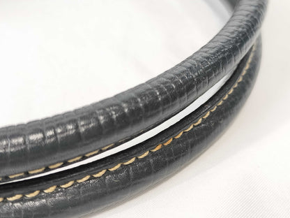 LOEWE Navy Handbag Leather Logo Embossed Handbag