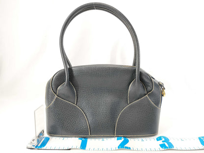 LOEWE Navy Handbag Leather Logo Embossed Handbag