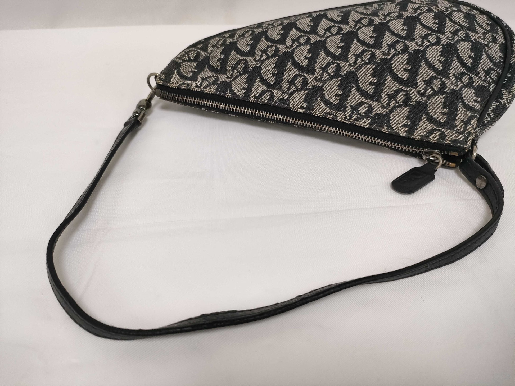 Dior Trotter Saddle Bag Handbag Black