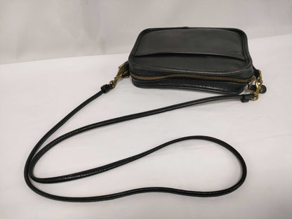 COACH COACH Leather Black Shoulder Camera Bag