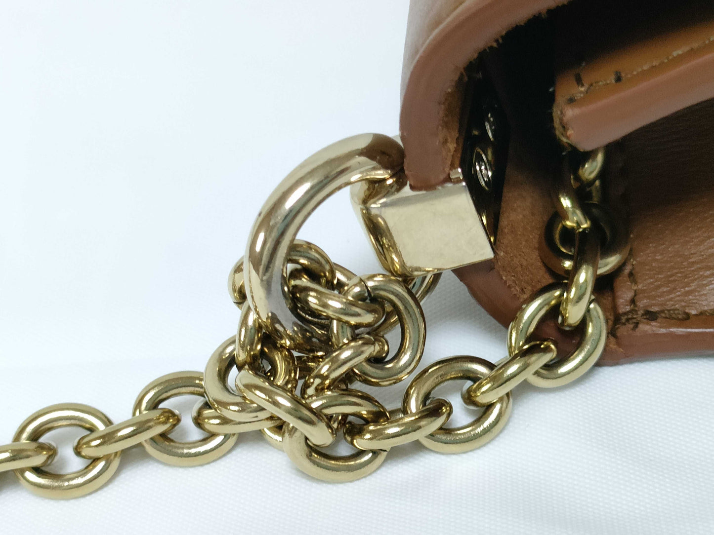 CELINE FURLA Turnlock Chain Shoulder Bag