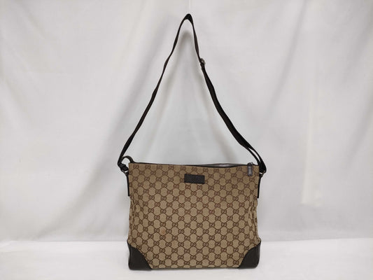 GUCCI GG Canvas Shoulder Bag GUCCI Gucci GG Canvas Shoulder Bag
