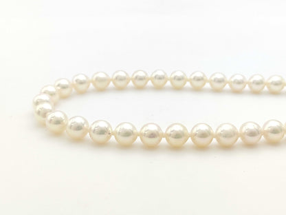 Pearl diameter: approx. 7.5-7.8mm, Sterling Silver, 45.8g, Necklace 