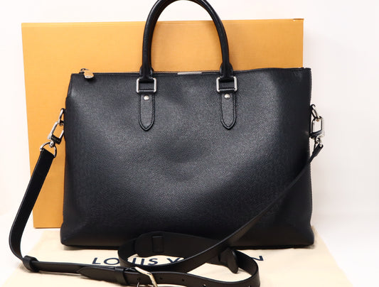 LOUIS VUITTON Taiga Slim Briefcase M30810 Business Bag