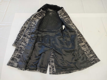 MaxMara Max Mara Tweed Coat Fur Size 42 Coat