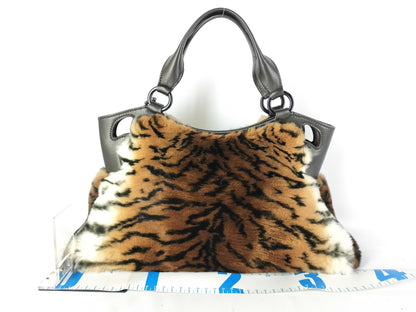 Cartier Marcello Fur Leopard Zebra Handbag