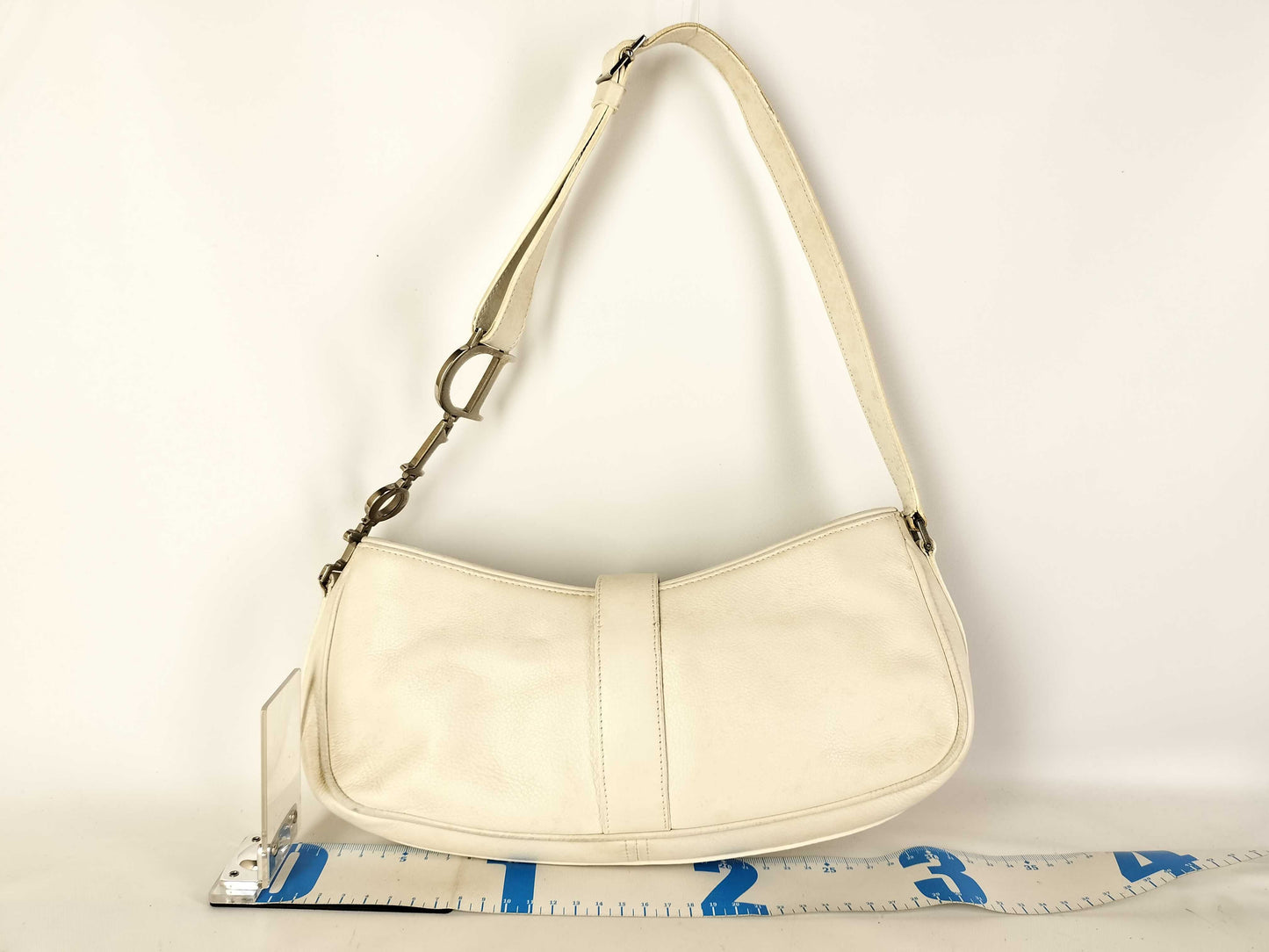 Dior D hardware leather one-shoulder bag shoulder bag