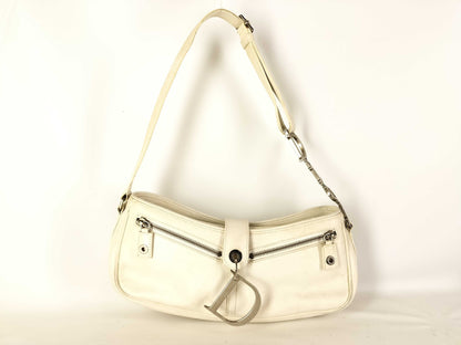 Dior D hardware leather one-shoulder bag shoulder bag