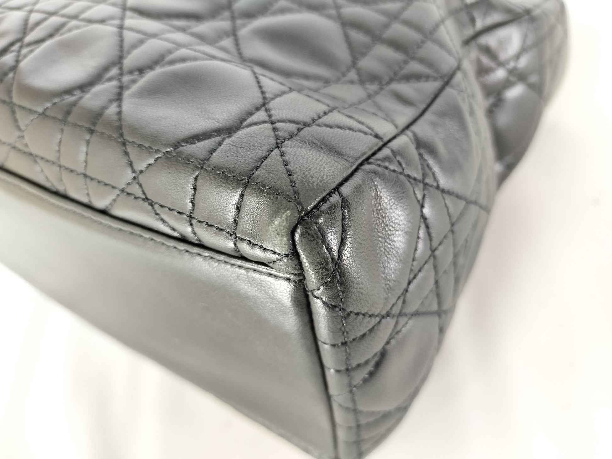 Dior Lady Dior Lambskin 2-way Black Handbag