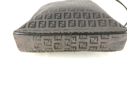 FENDI Zucchino Shoulder Bag with Zucca Pattern