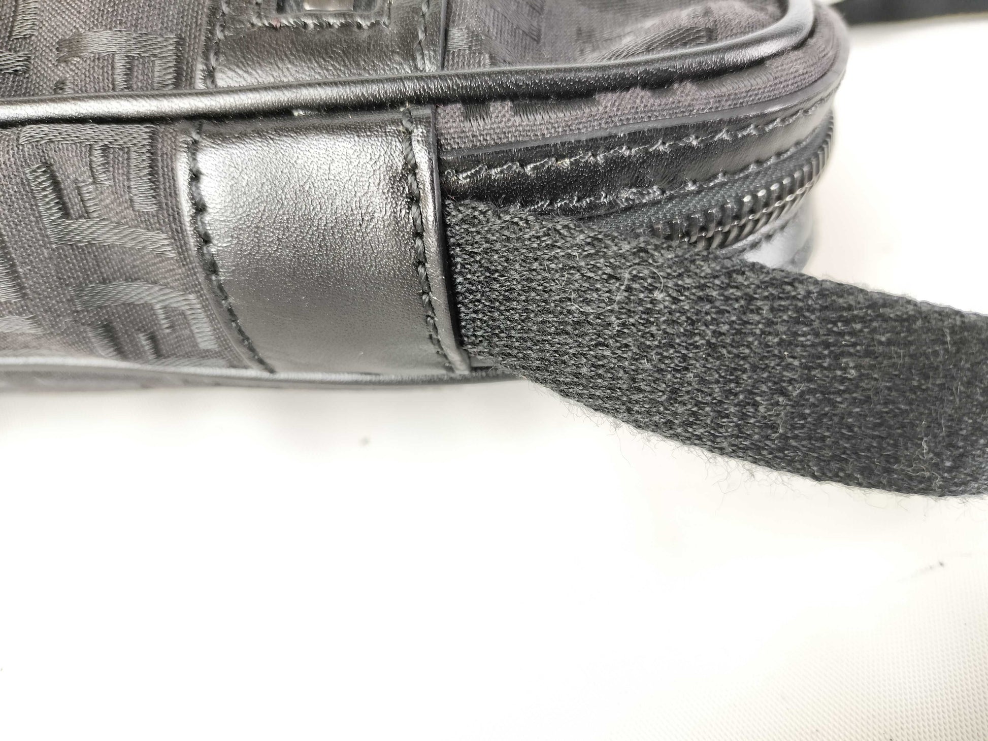 FENDI Zucchino Shoulder Bag with Zucca Pattern