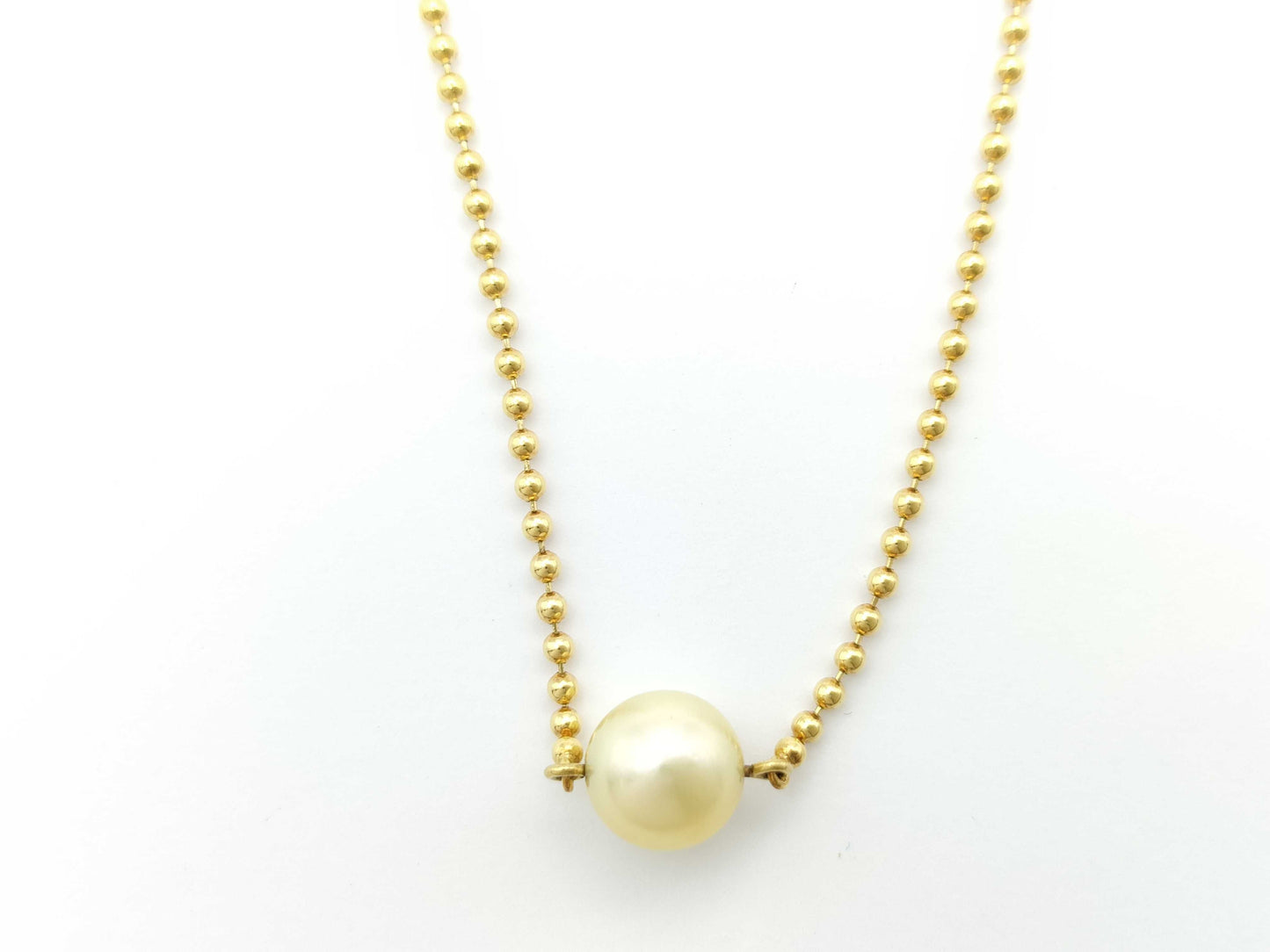 MIKIMOTO Pearl Necklace, 7.0mm Diameter, 18K Gold, 3.9g 