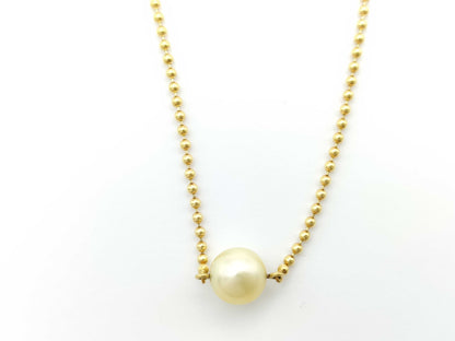 MIKIMOTO Pearl Necklace, 7.0mm Diameter, 18K Gold, 3.9g 