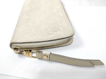 LOUIS VUITTON Monogram Empreinte Louis Vuitton Empreinte Secretron Zippy Long Wallet White M69142 Wallet