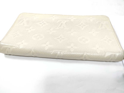 LOUIS VUITTON Monogram Empreinte Louis Vuitton Empreinte Secretron Zippy Long Wallet White M69142 Wallet