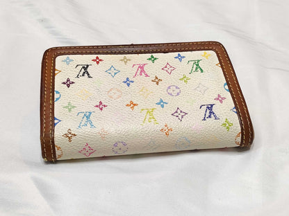 LOUIS VUITTON Monogram Multicolore Louis Vuitton Portefeuille Viennois Monogram Multicolore White M92987 Wallet