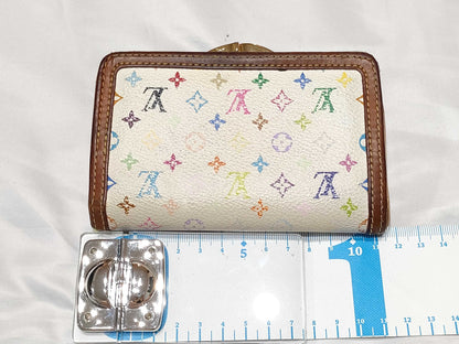 LOUIS VUITTON Monogram Multicolore Louis Vuitton Portefeuille Viennois Monogram Multicolore White M92987 Wallet
