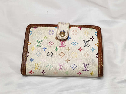 LOUIS VUITTON Monogram Multicolore Louis Vuitton Portefeuille Viennois Monogram Multicolore White M92987 Wallet