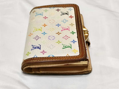LOUIS VUITTON Monogram Multicolore Louis Vuitton Portefeuille Viennois Monogram Multicolore White M92987 Wallet