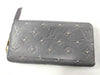 LOUIS VUITTON Monogram Empreinte Studded Zippy Wallet Long Wallet in Gris Silver M62209 Limited Edition