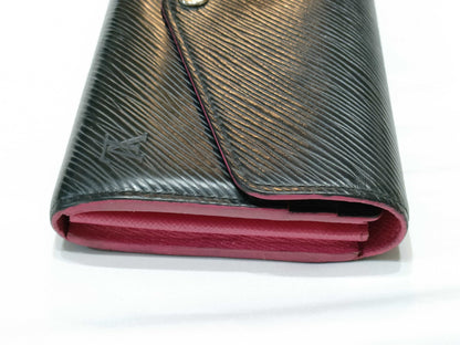 LOUIS VUITTON Epi Portefeuille Sarah Black Long Wallet M64322 Wallet
