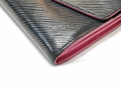 LOUIS VUITTON Epi Portefeuille Sarah Black Long Wallet M64322 Wallet