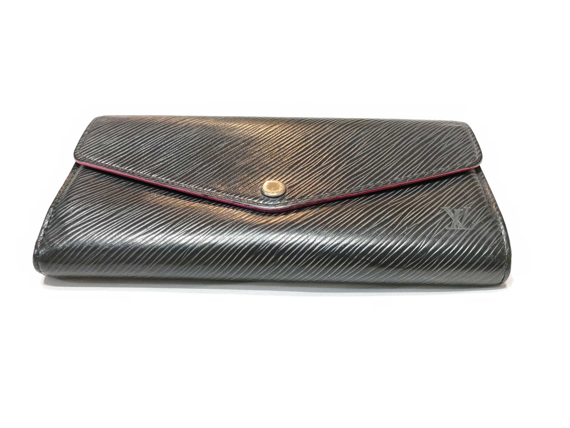 LOUIS VUITTON Epi Portefeuille Sarah Black Long Wallet M64322 Wallet