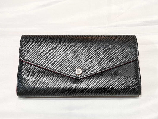 LOUIS VUITTON Epi Portefeuille Sarah Black Long Wallet M64322 Wallet