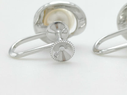 MIKIMOTO Pearl Diameter Approx. 7.1mm*2 Sterling Silver 3.9g Earrings 